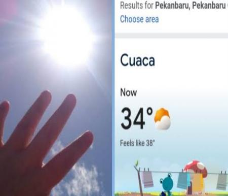 Ilustrasi BMKG prediksi cuaca Riau bisa mencapai 34 derajat celcius (foto/int)